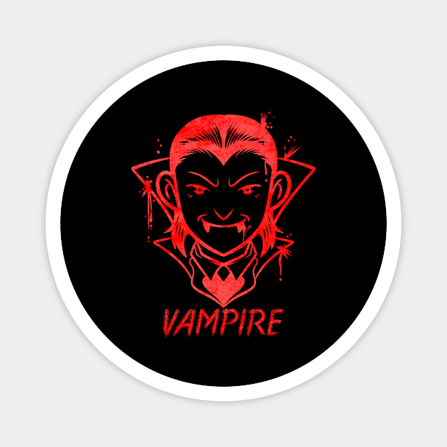 Nice Or Evil Young Vampire Costume Halloween Magnet by SinBle